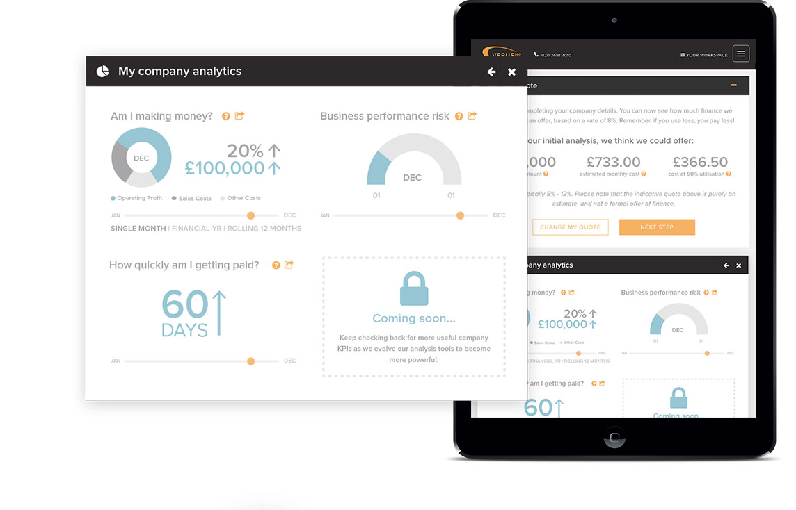 Verus360 - UI Design - Infographics, Data visualisation - Design by Kristine Perry