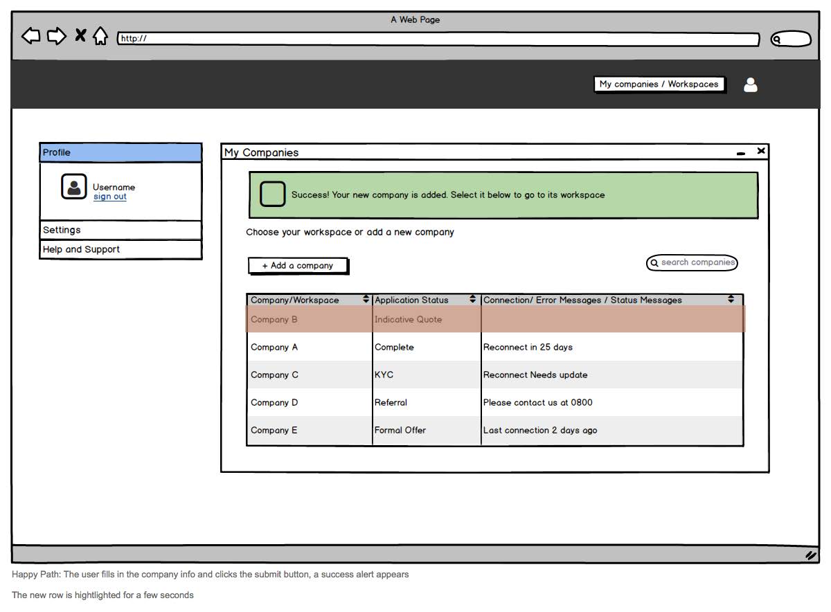 Wireframe - Verus360 - UX Design by Kristine Perry