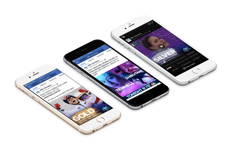 NBC Winter Olympics - Social Media Graphics Design by Kristine Perry