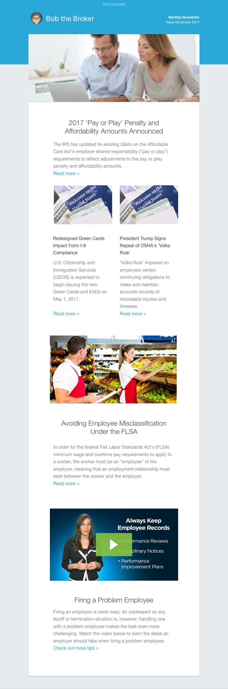 HR360 - Email - Newletter Template - Design and Development by Kristine Perry