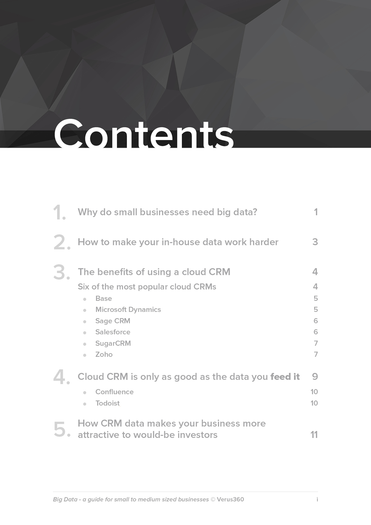 Verus360 Big Data E-book